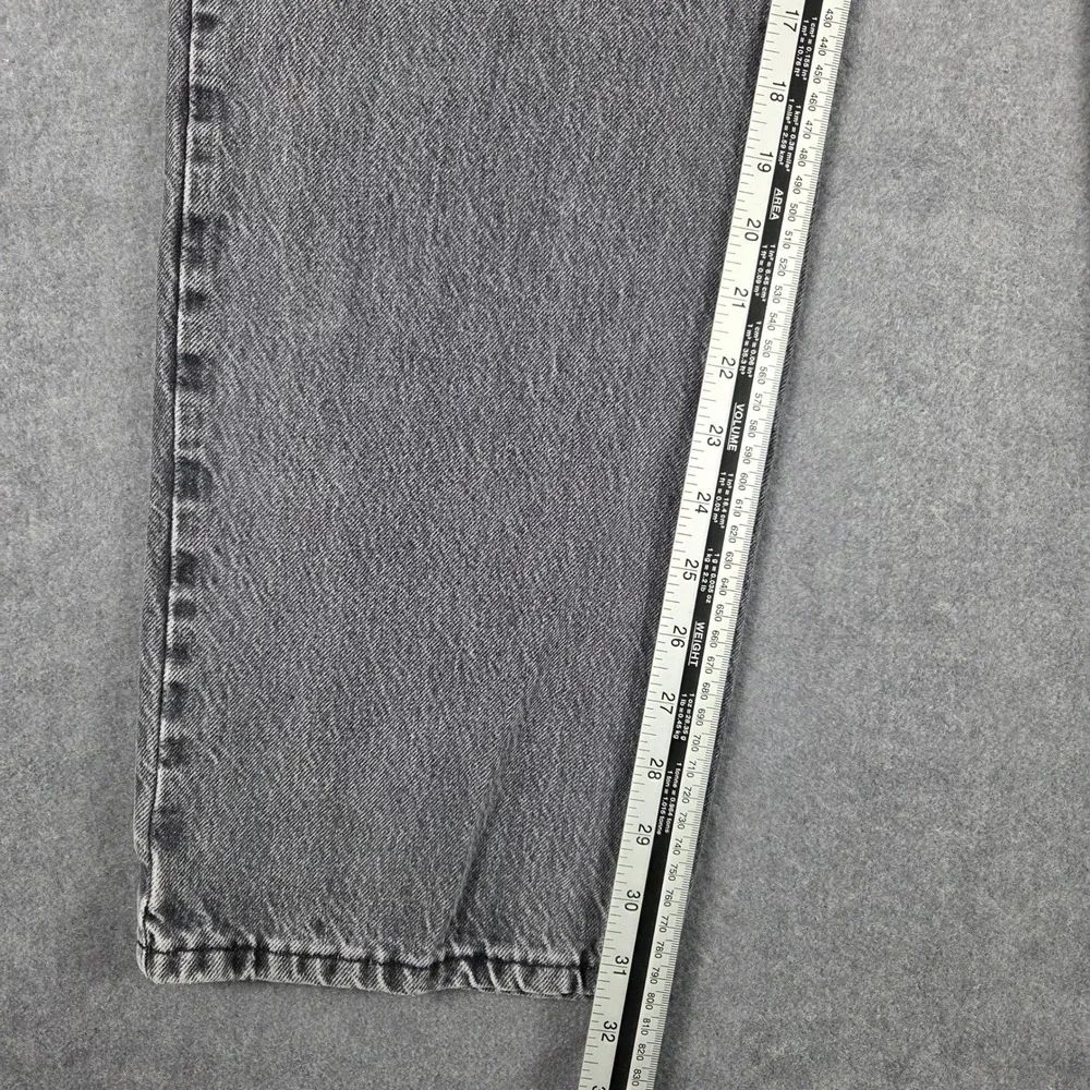 Levis‎ 505 Regular Fit Mens 40x36 Gray Good Faded Straight Leg Jeans